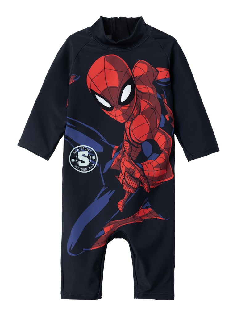 Name It Svømmedragt LS Moth Spiderman Dark Sapphire