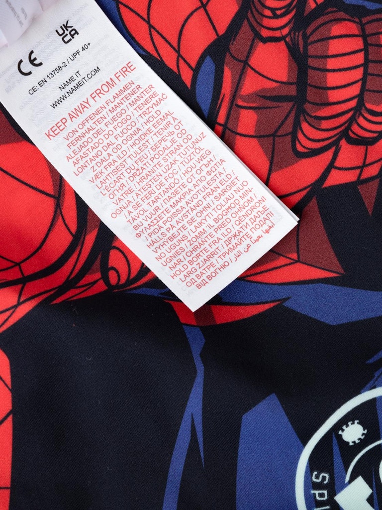 Name It Svømmedragt LS Moth Spiderman Dark Sapphire - Billede 4