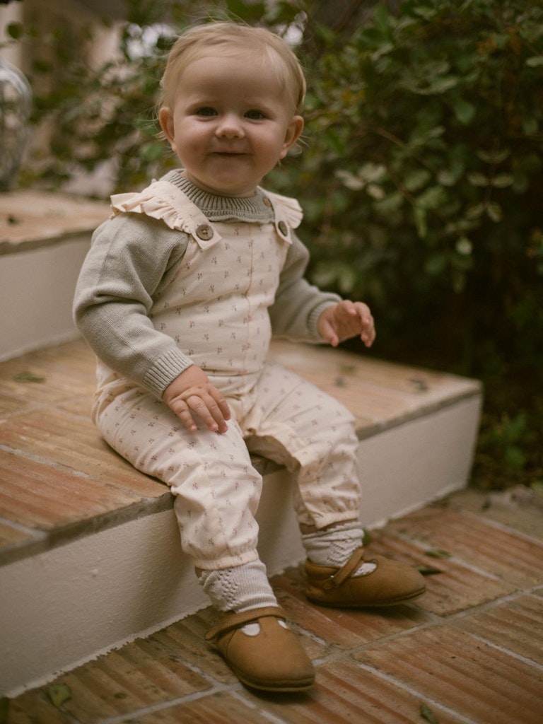 Lil' Atelier Buksedragt SL Famaja Loose Overall Turtledove - Billede 4