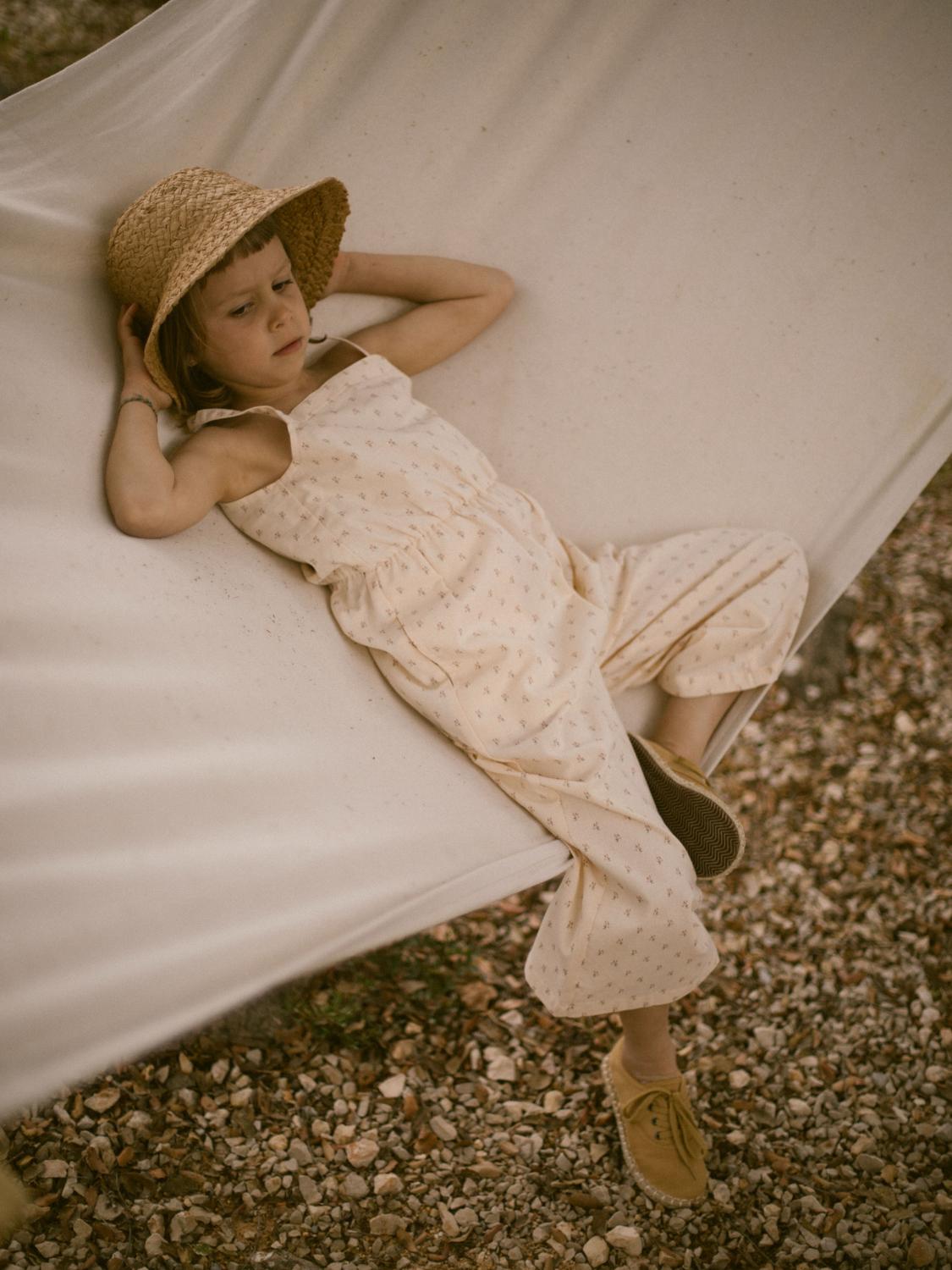 Lil' Atelier Buksedragt Famaja Loose Ancle Overall Turtledove - Billede 5