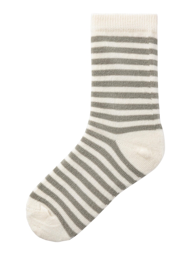 Lil' Atelier Strømper Elove Stripet Dried Sage