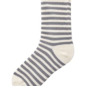Lil' Atelier Strømper Elove Stripe Silver Filigree
