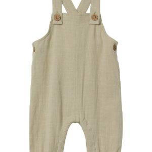 Lil' Atelier Smækbukser SL Dolie Loose Overall Moss Gray