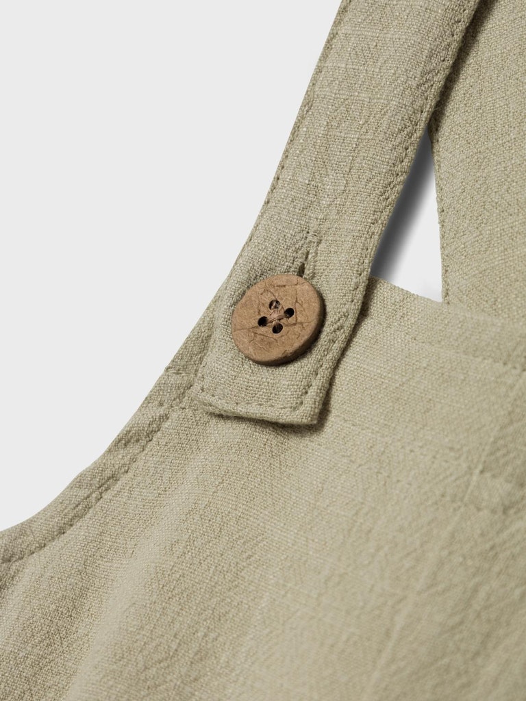 Lil' Atelier Smækbukser SL Dolie Loose Overall Moss Gray - Billede 3