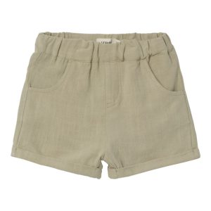 Lil' Atelier Shorts Dolie Fin loose Moss Gray