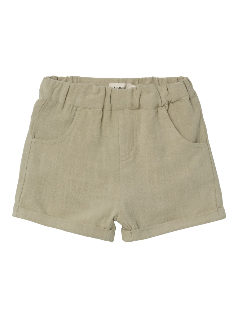 Lil' Atelier Shorts Dolie Fin loose Moss Gray