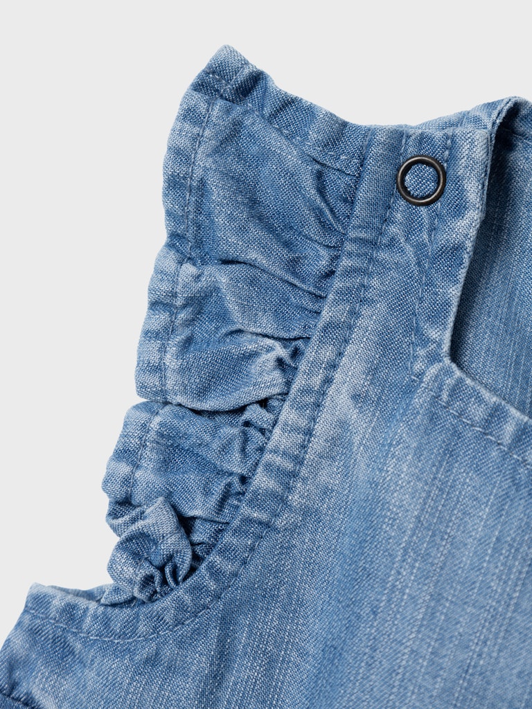 Name It Sommerdragt Rose Short Medium Blue Denim - Billede 3