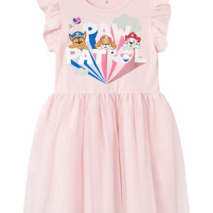 Name It Kjole SL Asdina Paw Patrol Tulle Parfait Pink