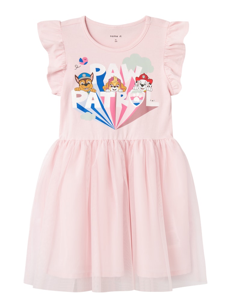 Name It Kjole SL Asdina Paw Patrol Tulle Parfait Pink