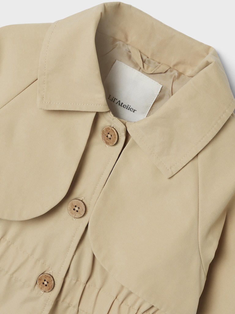 Lil' Atelier Jakke Madelin Trench Coat Warm Sand - Billede 4