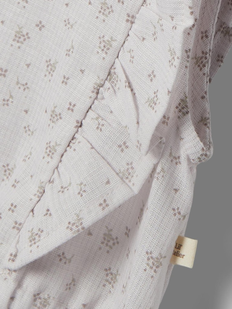 Lil' Atelier Kjole Jonina SL Lilac Ash - Billede 2