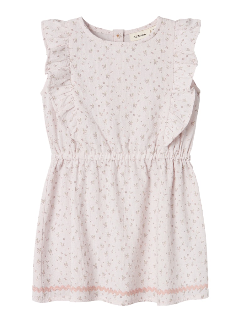 Lil' Atelier Kjole Jonina SL Lilac Ash