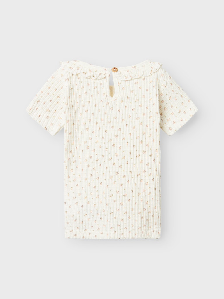 Lil' Atelier T-shirt SS Hulla Slim Coconut Milk - Billede 2