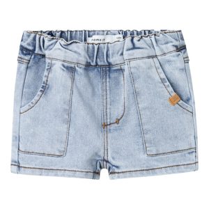 Lil' Atelier Shorts Ben Loose Denim Light Blue Denim