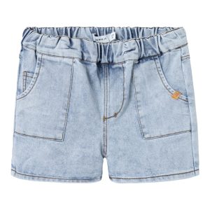 Lil' Atelier Shorts Ben Loose Denim Light Blue Denim