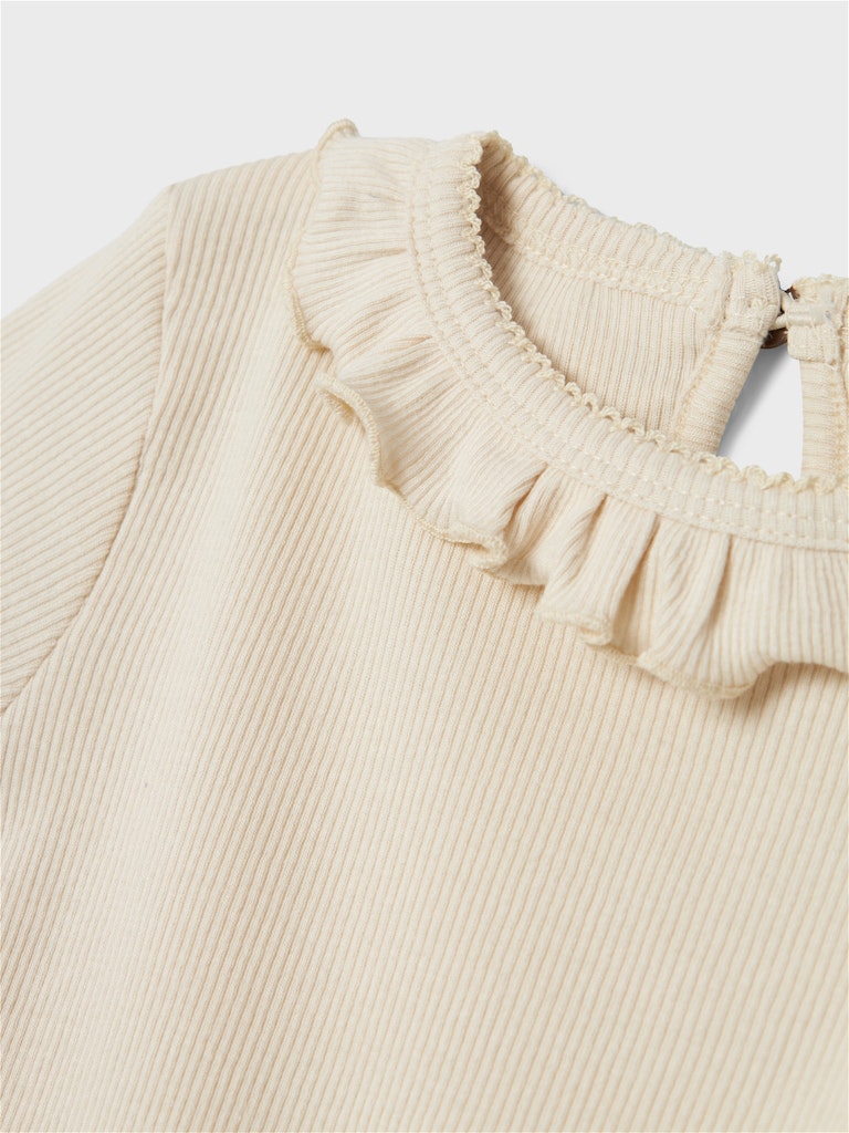 Lil' Atelier Bluse LS Gago Dia Slim Turtledove - Billede 3