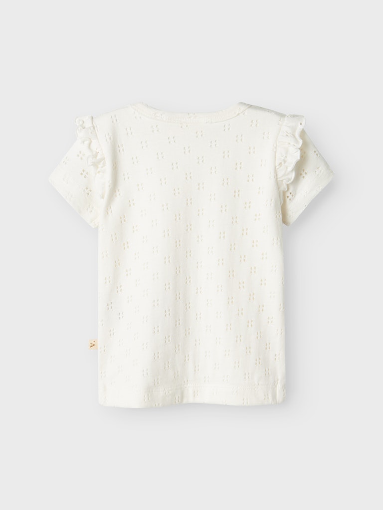 Lil' Atelier T-shirt SS Himaja Coconut Milk - Billede 3