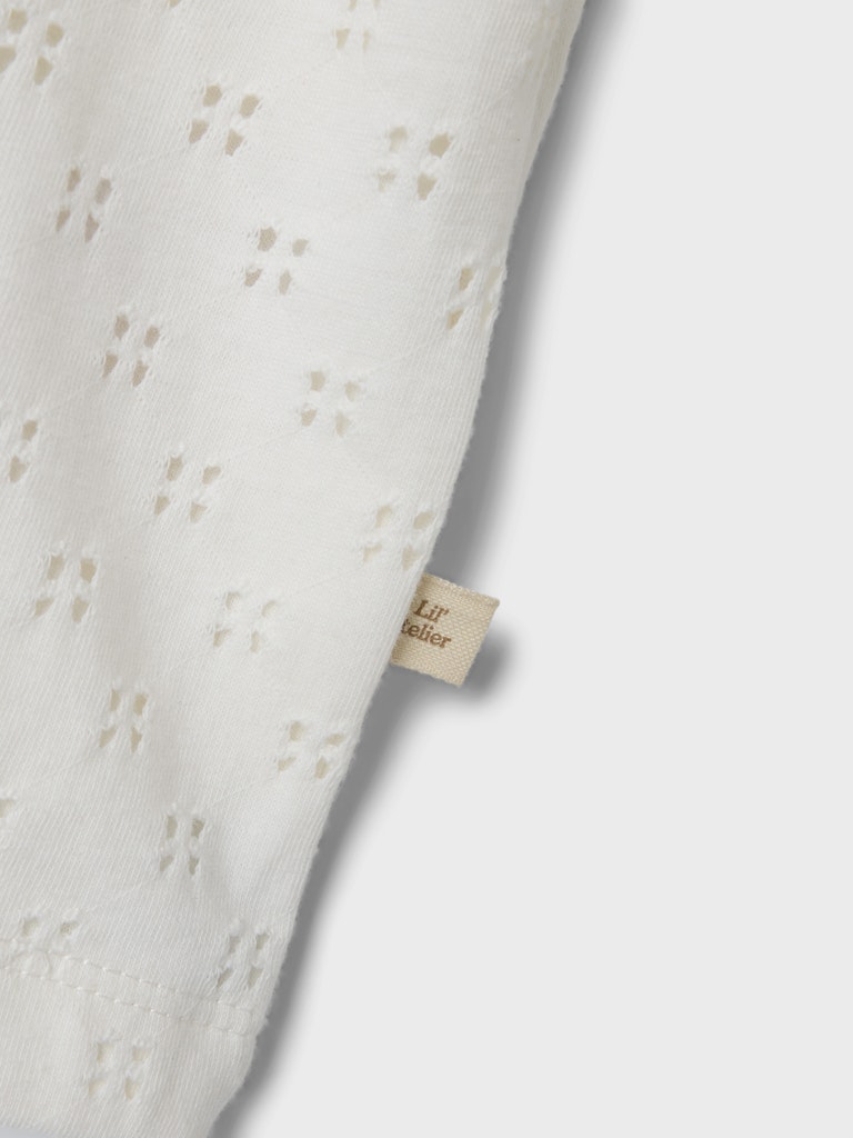 Lil' Atelier T-shirt SS Himaja Coconut Milk - Billede 4