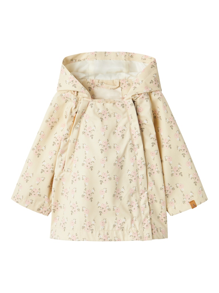 Lil' Atelier Jakke Gerda Loose AOP Bleached Sand