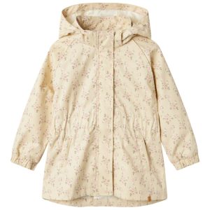 Lil' Atelier Jakke Gerda Long AOP Bleached Sand
