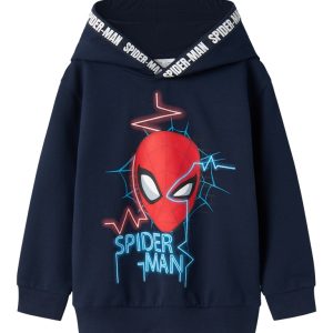 Name It Hættetrøje Hoodie LS Jaan Spiderman Navy Blazer