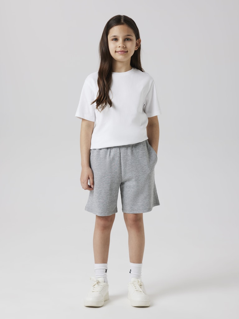 Name It Shorts Kids Cyber Sweat Grey Melange - Billede 4