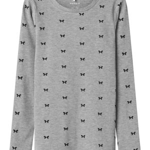 Name It Bluse LS Dans XSL Grey Melange