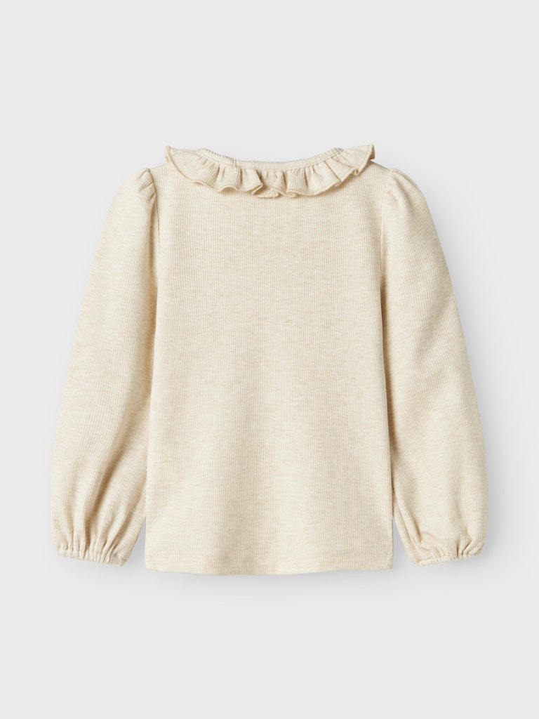 Lil' Atelier Bluse LS Darla Slim Turtledove - Billede 2