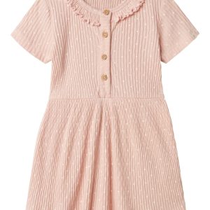 Lil Atelier Kjole SS Fiducia Peach Whip