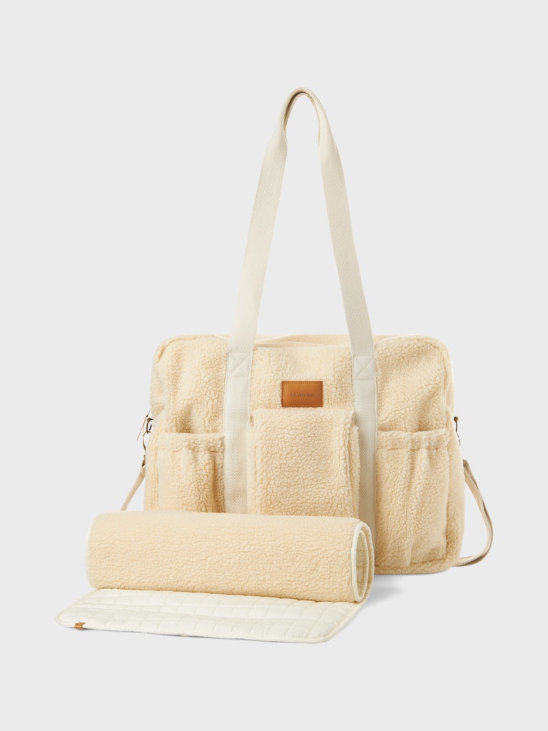 Lil' Atelier Pusletaske Nigo Sherpa mommy Bag Turtledove - Billede 3