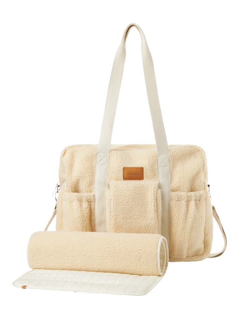 Lil' Atelier Pusletaske Nigo Sherpa mommy Bag Turtledove