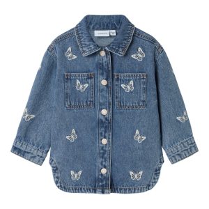 Name It Cowboyjakke Nina Butterfly Medium Blue Denim