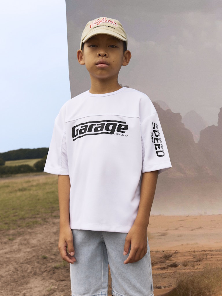 Name It T-shirt SS Hart Top Bright White - Billede 4