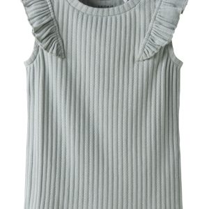 Name It Bluse Top SL Jessia Aqua Gray