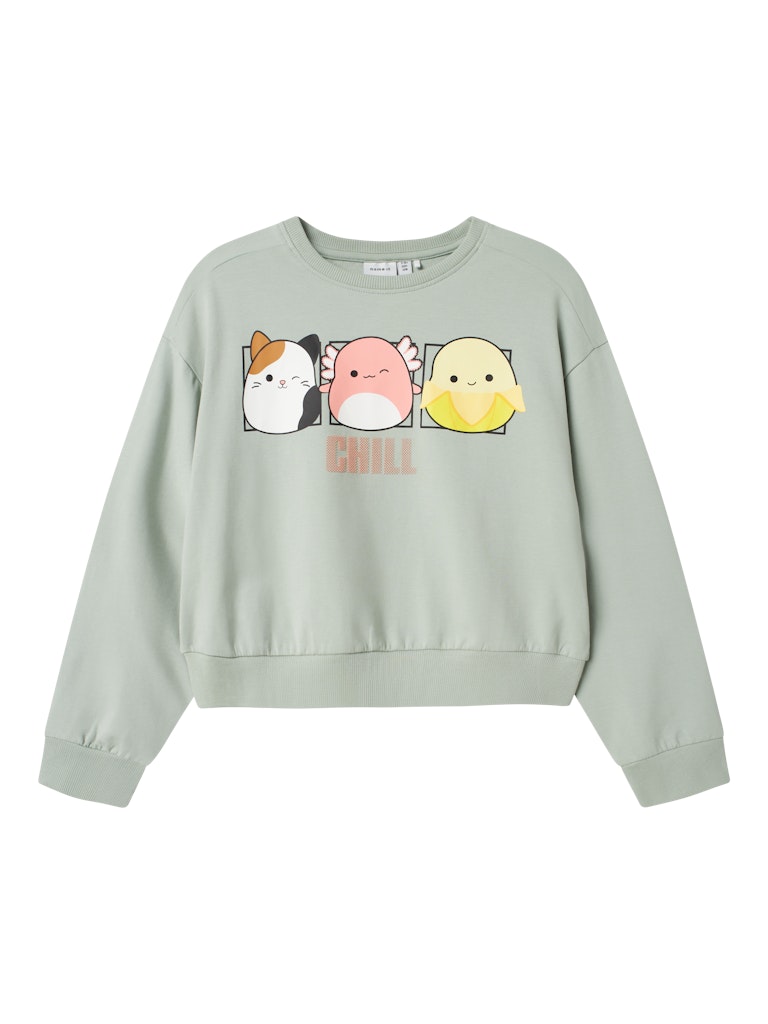 Name It Sweatshirt LS Momira Squishmallows Aqua Gray