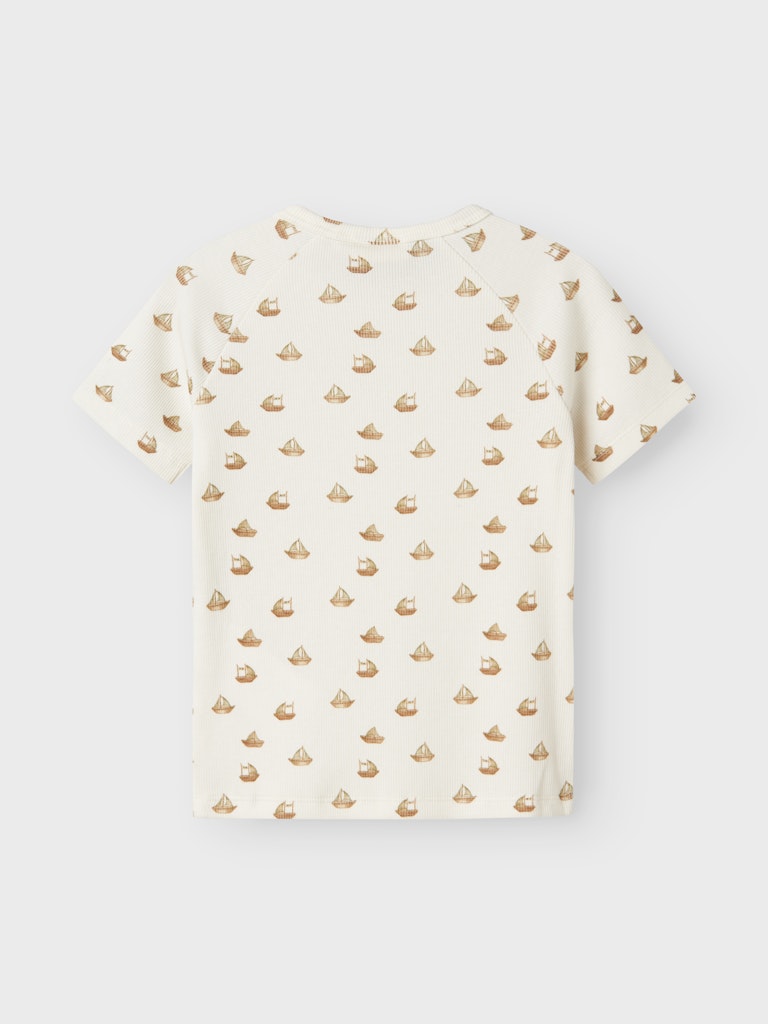 Lil' Atelier Bluse SS Lavo Eni Slim Coconut Milk - Billede 2
