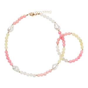 Name It Sumia Jewelry Halskæde og Armbånd Cameo Pink
