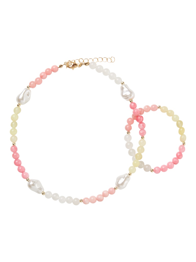 Name It Sumia Jewelry Halskæde og Armbånd Cameo Pink