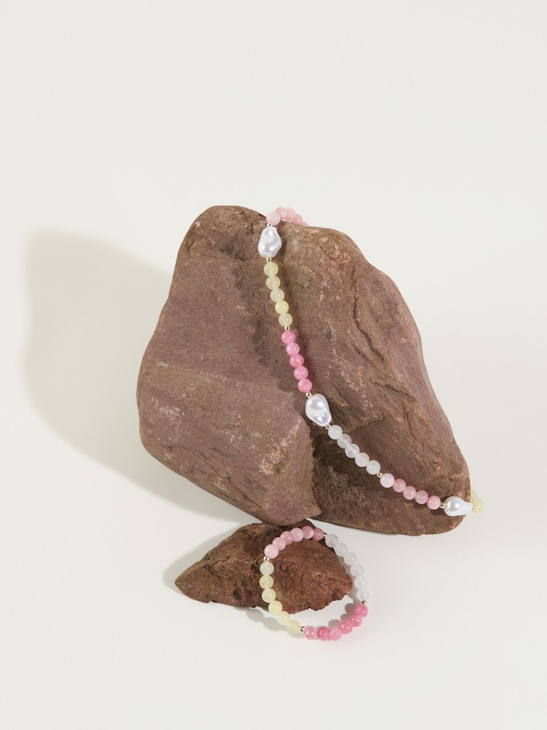 Name It Sumia Jewelry Halskæde og Armbånd Cameo Pink - Billede 3