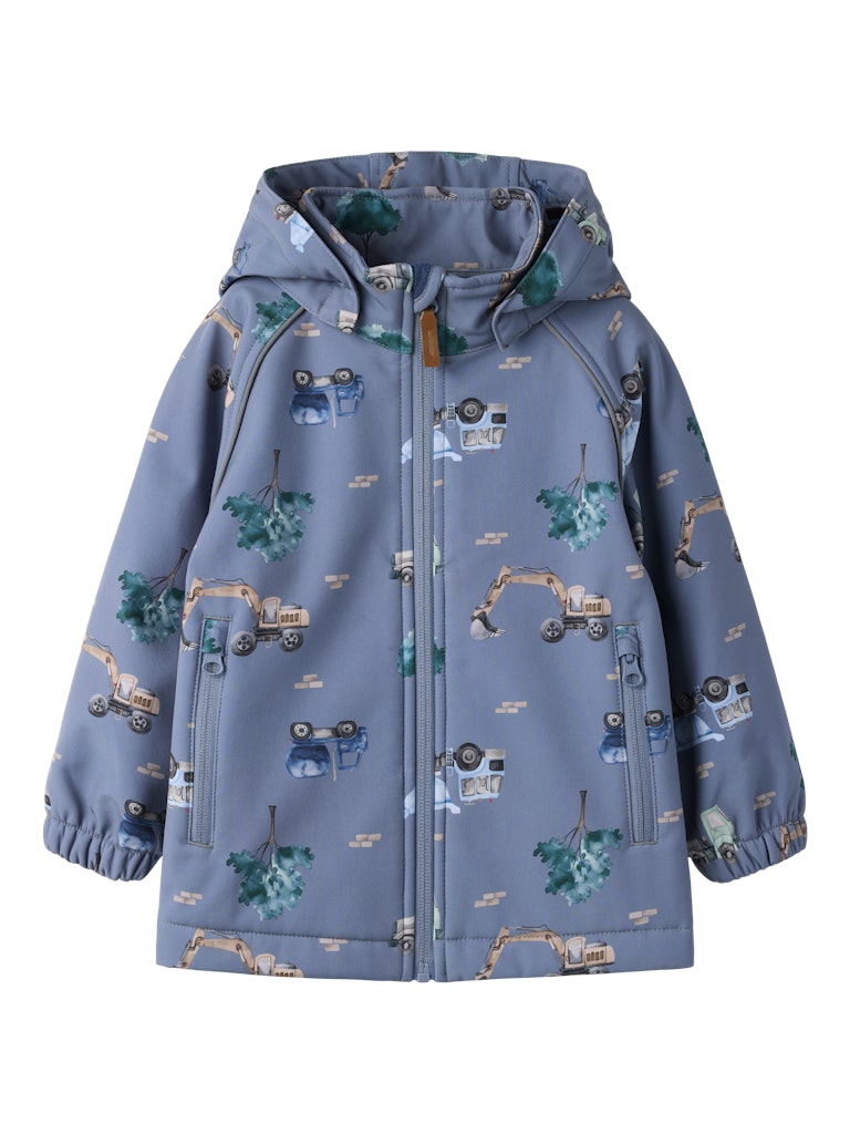 Name It Softshell Jakke Mini Alfa08 AOP Flint Stone