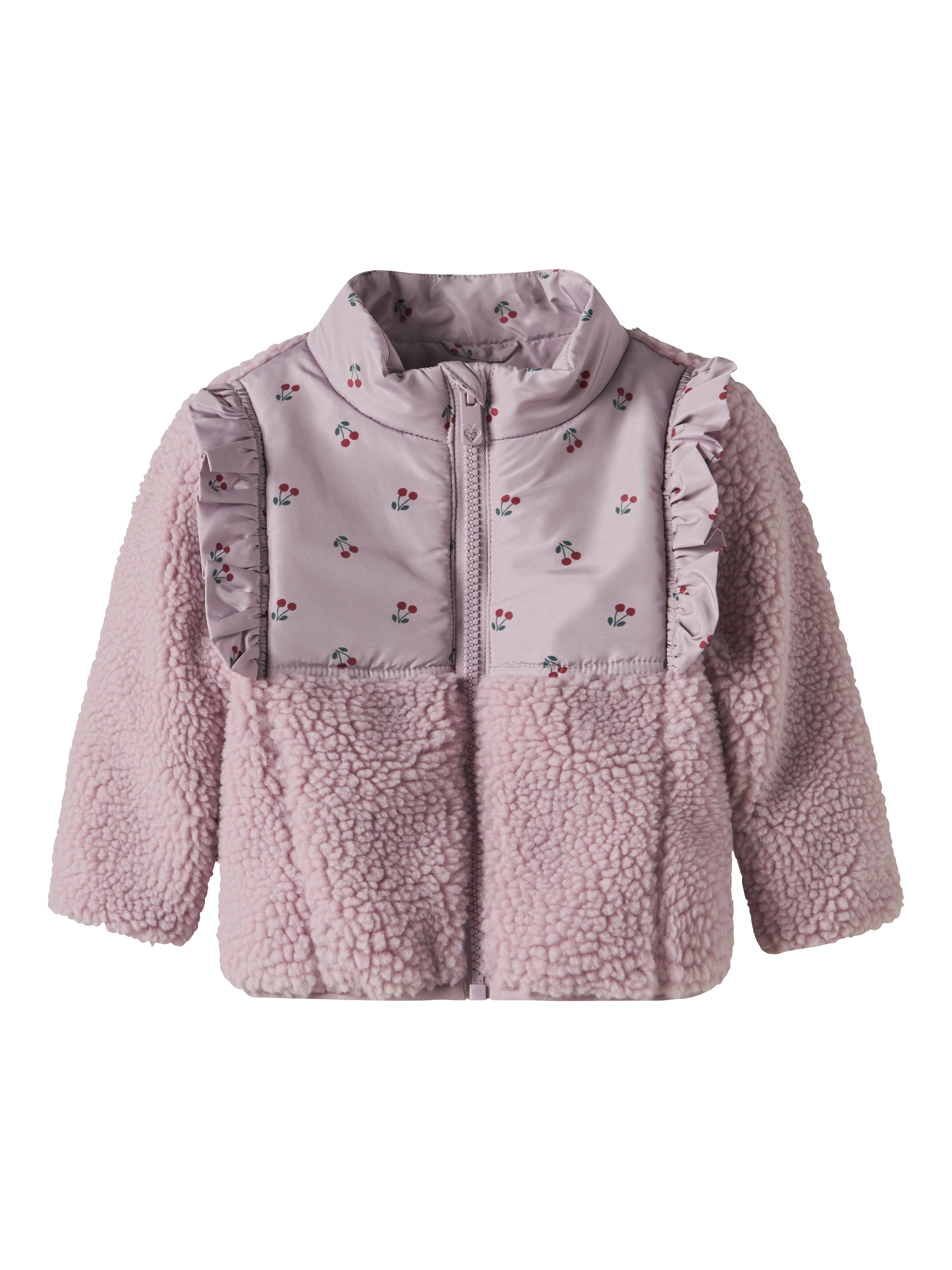 Name It Fleece Jakke Baby Minna Sherpa Keepsake Lilac
