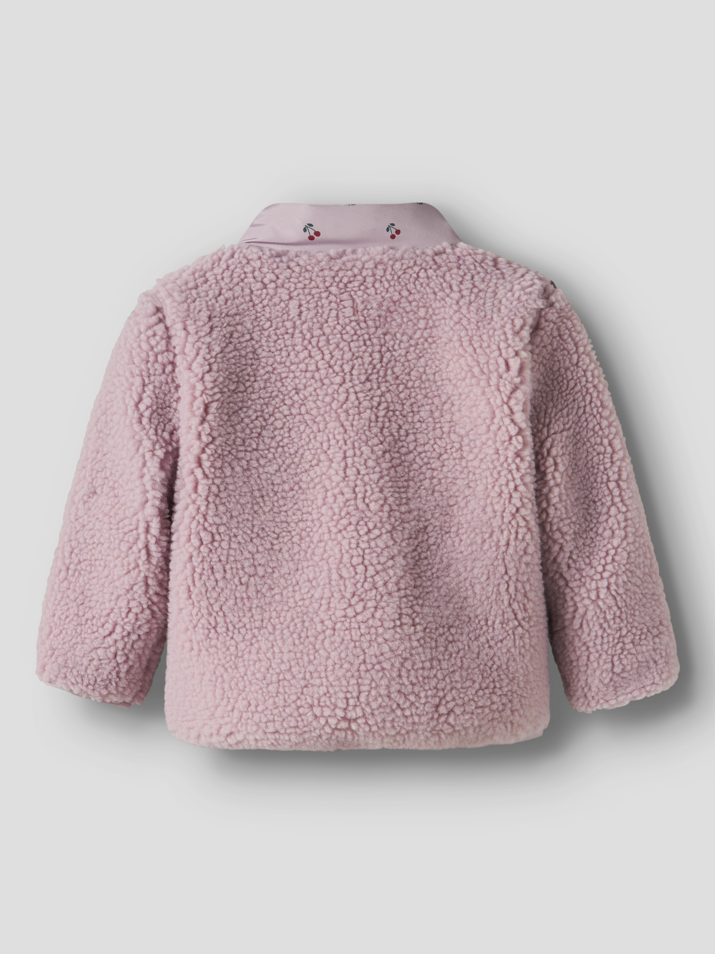 Name It Fleece Jakke Baby Minna Sherpa Keepsake Lilac - Billede 4