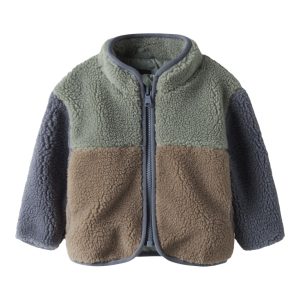 Name It Fleece Jakke Baby Mimba Sherpa Chinois Green