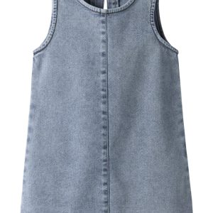 Name It Kjole Mini SL Amelia Medium Blue Denim