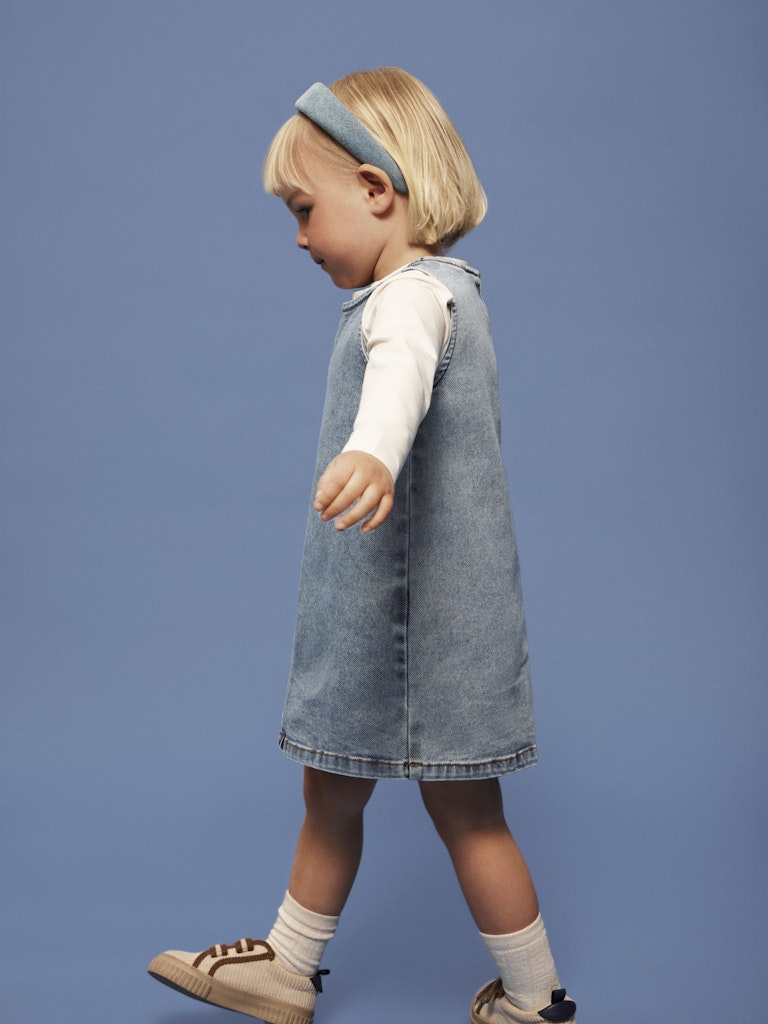 Name It Kjole Mini SL Amelia Medium Blue Denim - Billede 4