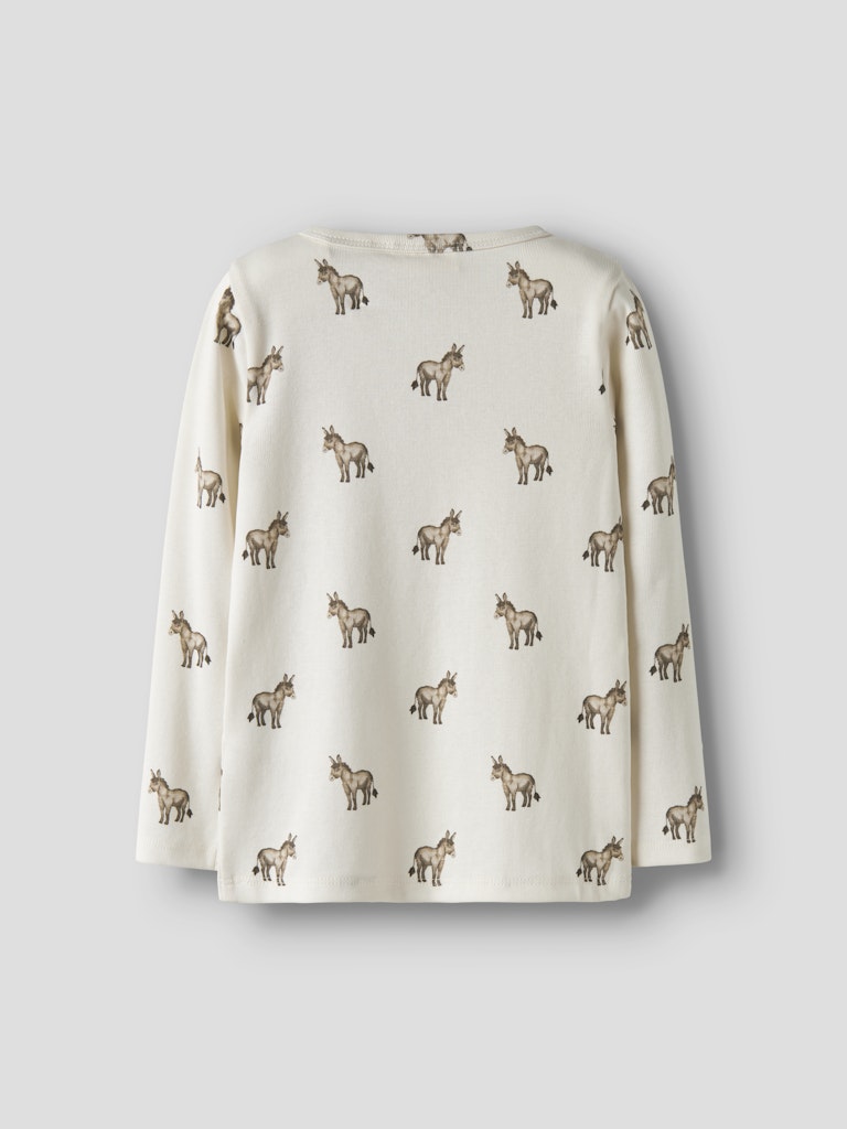 Lil' Atelier Bluse Mini LS Layo Sio Slim Coconut Milk - Billede 2