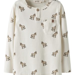 Lil' Atelier Bluse Mini LS Layo Sio Slim Coconut Milk