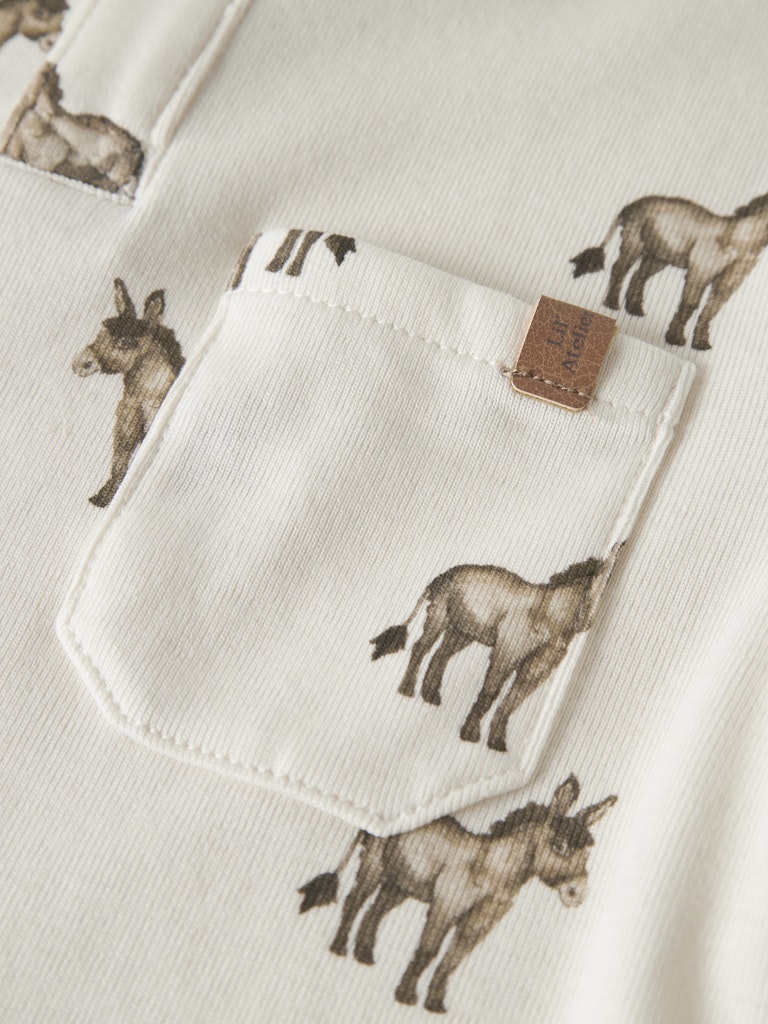 Lil' Atelier Bluse Mini LS Layo Sio Slim Coconut Milk - Billede 3