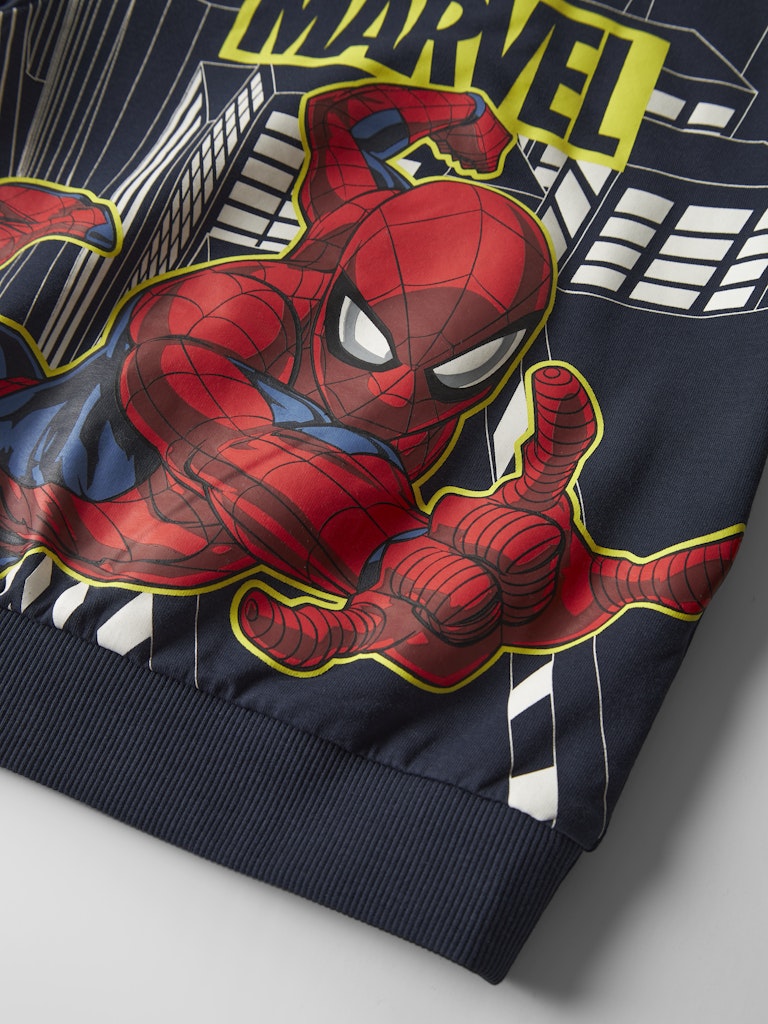 Name It Sweatshirt LS Mini Dion Spiderman Navy Blazer - Billede 3