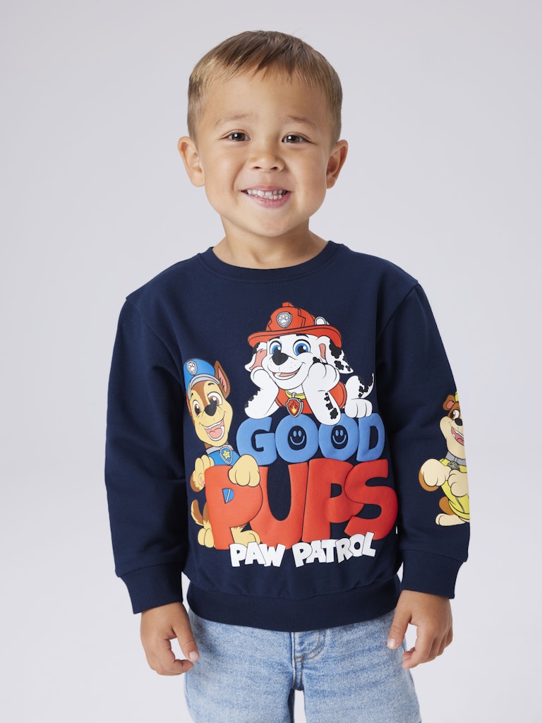 Name It Sweatshirt LS Mini Jeep Paw Patrol Navy Blazer - Billede 4